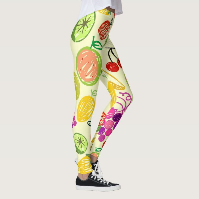 Fruktiga Mönster Leggings (Höger)