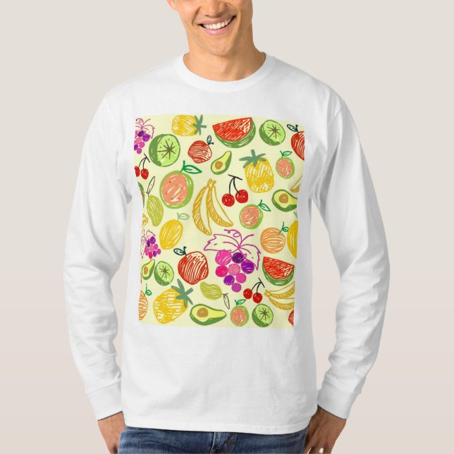 Fruktiga Mönster T Shirt (Framsida)