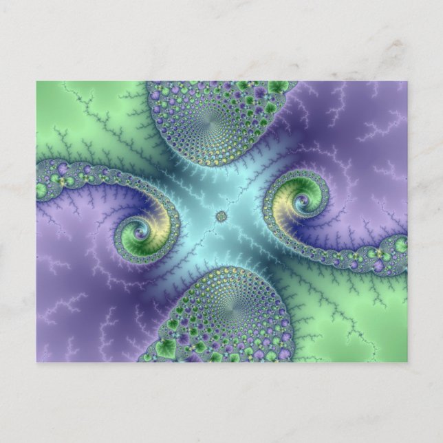 Fruktiga slingor - Fractal vykort (Framsida)