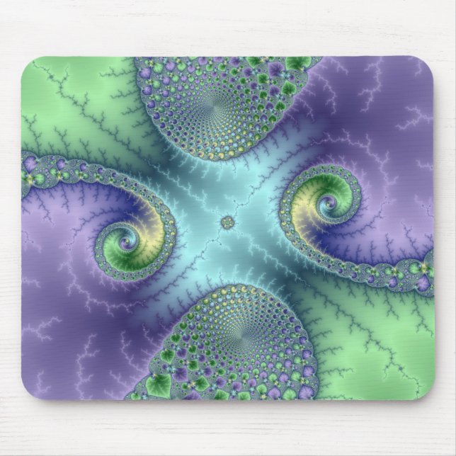 Fruktigt kretsar - fractalen Mousepad Musmatta (Framsidan)