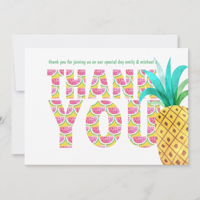 Fruktigt Tropiskt TACK Vattenmelonananas (Framsida)