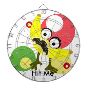 Fruktillustration för Banana Monster Piltavla