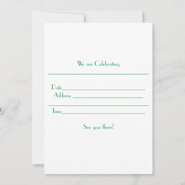 Fruktinbjudan party inbjudningar (Baksida)