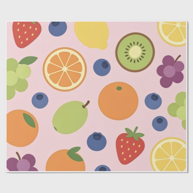 Fruktinslagningspapper Presentpapper (Platt)