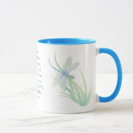 Fruktinte, Isaiah Scripture Dragonfly Blue, Grönt Mugg