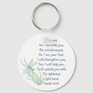 Fruktinte, Isaiah Scripture Dragonfly Blue, Grönt  Nyckelring