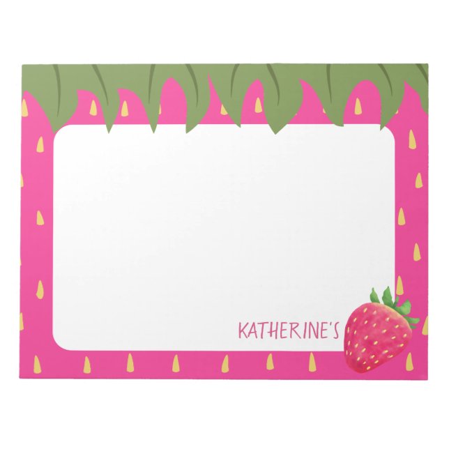 Fruktjordgubbar Anteckningsblock (Framsida)