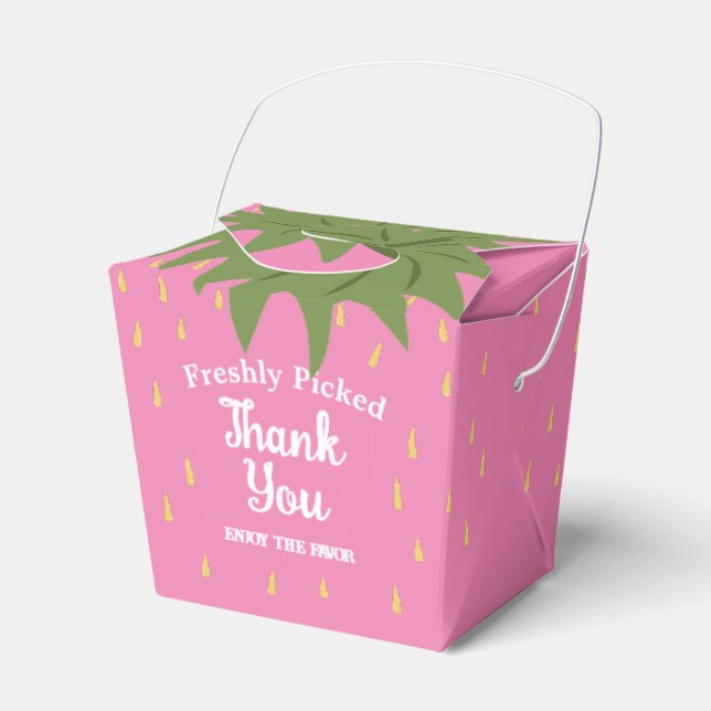 Fruktjordgubbar Presentaskar (Framsidan Sidan)