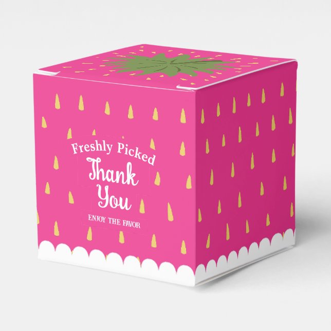 Fruktjordgubbar Presentaskar (Framsidan Sidan)