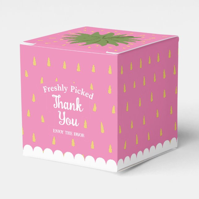 Fruktjordgubbar Presentaskar (Framsidan Sidan)