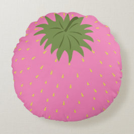 Fruktjordgubbar Rund Kudde