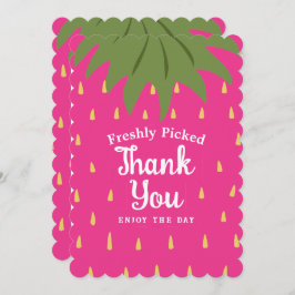 Fruktjordgubbsbär Tack Julkort