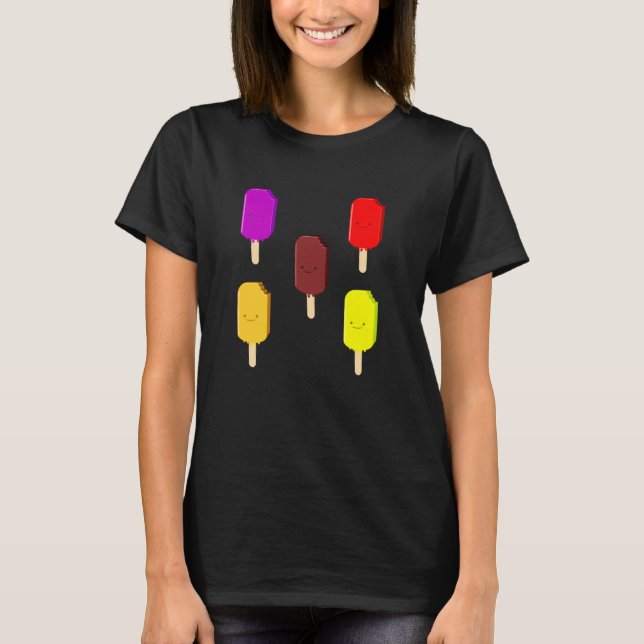 Fruktjuice och choklad Iskräm Pub T Shirt (Framsida)
