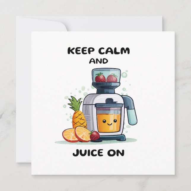 Fruktjuicepress Håll lugn Och Juice Hälsa (Framsida)