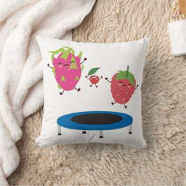 Fruktjumpning på Trampoline Kudde