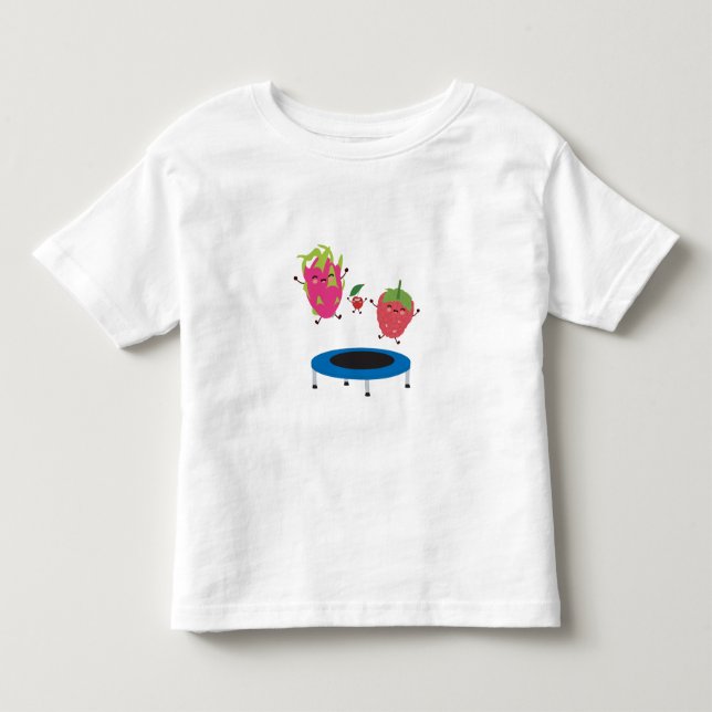 Fruktjumpning på Trampoline T Shirt (Framsida)