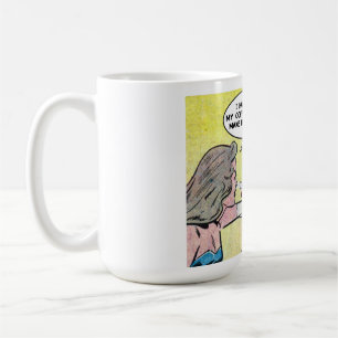 Fruktkaffedrindare, Tecknad, rand Kaffemugg