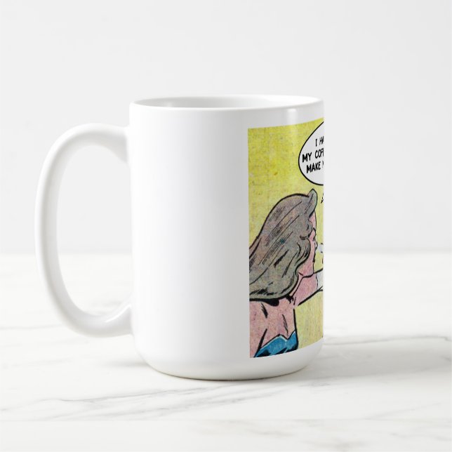 Fruktkaffedrindare, Tecknad, rand Kaffemugg (Vänster)