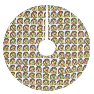 Fruktkaka, färsk Helgdag Julgransmatta Borstad Polyester