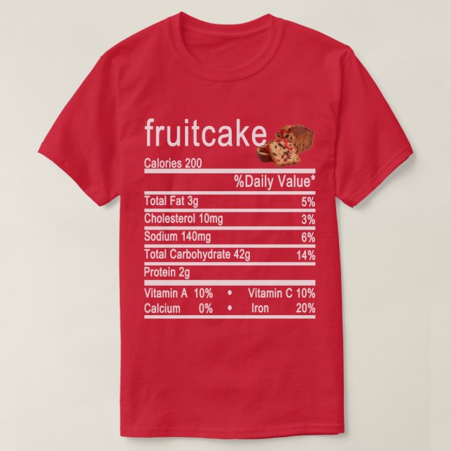 fruktkaka Näringsfyr etikett T Shirt (Design framsida)