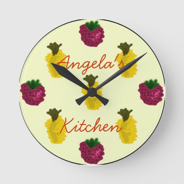 Fruktklocka Rund Klocka (Framsida)