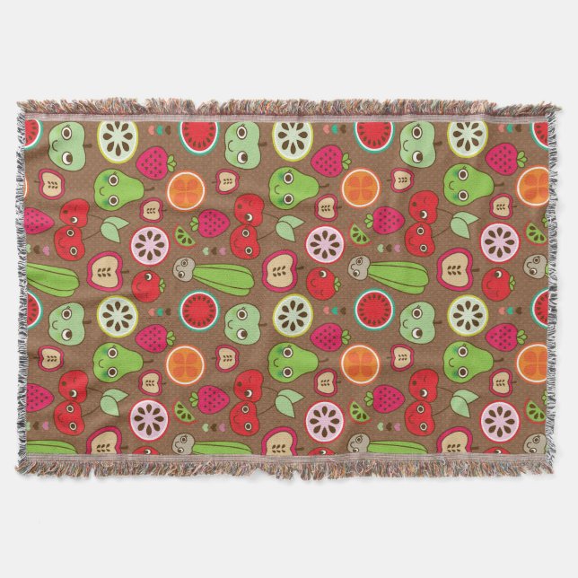 Fruktkökmönster Filt (Framsidan)