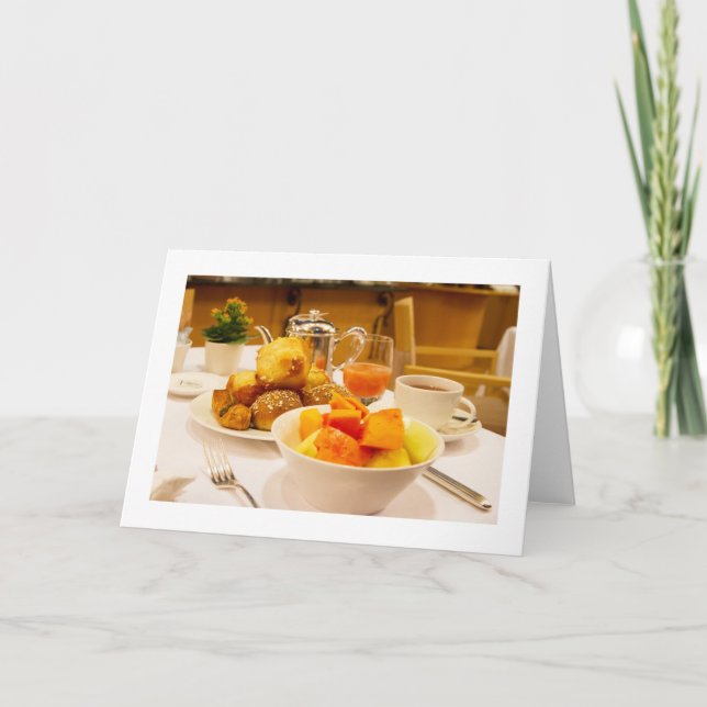 Fruktkompositkort med inverterad tom hälsning kort (Framsida)