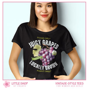 Fruktkoncord-druvor av vintage Stil T Shirt