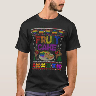 Fruktkummel Funny Gay Ugly God Julsötare LGBT T Shirt