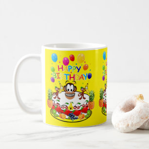 Fruktkummelapan grattis på födelsedagen Mugg