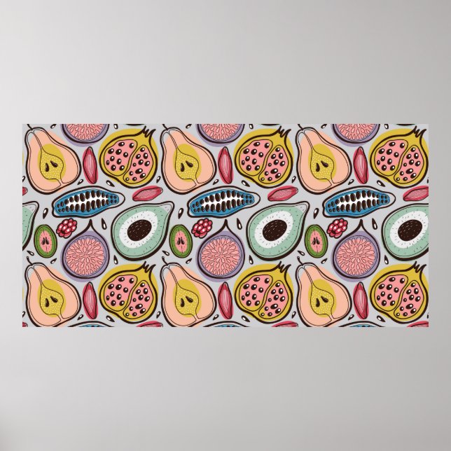 Fruktlösa mönster poster (Framsidan)