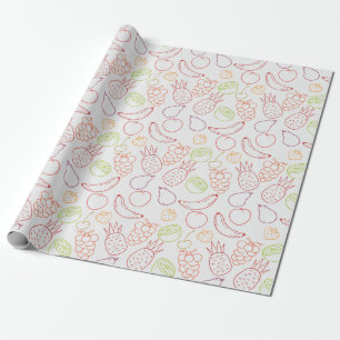 Fruktlöst mönster Frukt yta mönster 12 Presentpapper