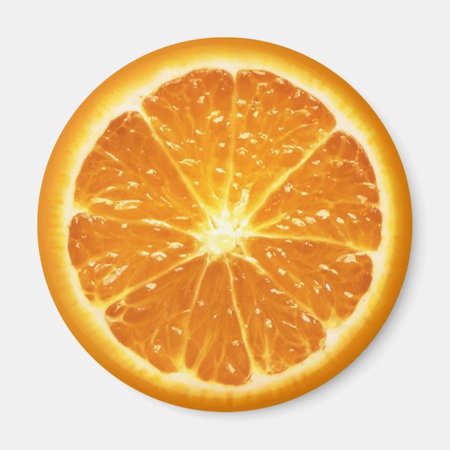 Fruktmagnetserien - Orange- Magnet (Framsidan)