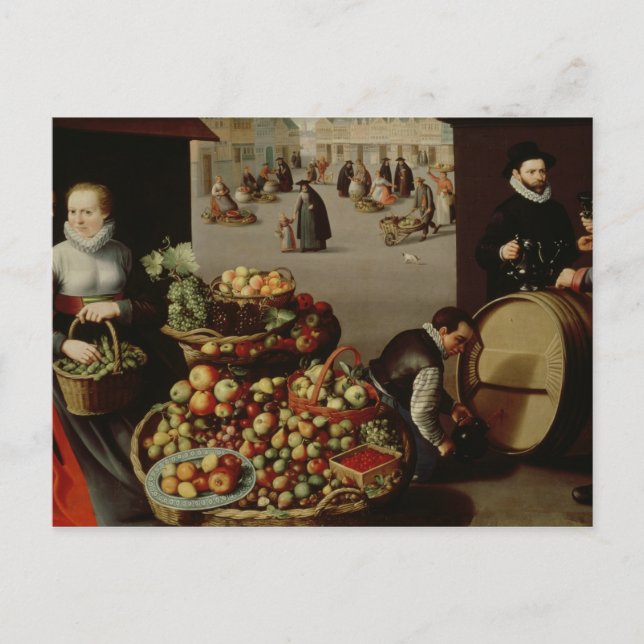 Fruktmarknad Vykort (Framsida)