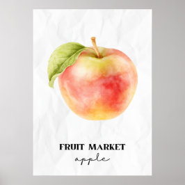 Fruktmarknadäpple Poster