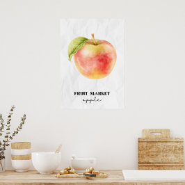 Fruktmarknadäpple Poster