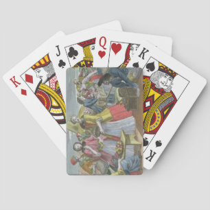 Fruktmarknaden (färgad engrating) spel kort