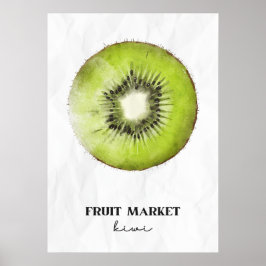 Fruktmarknaden Kiwi Poster