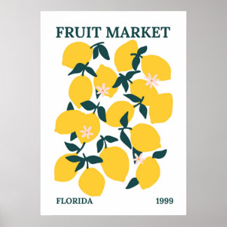 Fruktmarknaden Poster