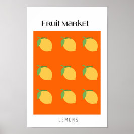 Fruktmarknadslemonger Poster