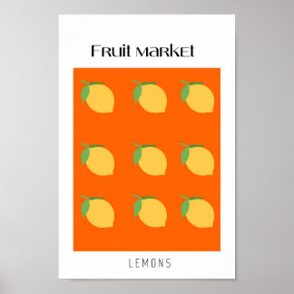 Fruktmarknadslemonger Poster