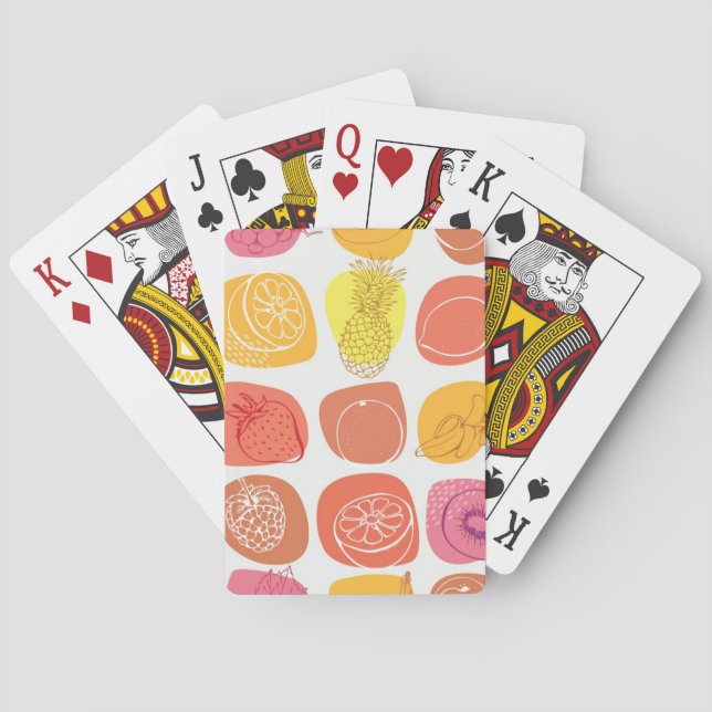 Fruktmönster Casinokort (Baksidan)