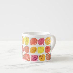 Fruktmönster Espressomugg