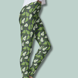 Fruktmönster från päronträdgård leggings