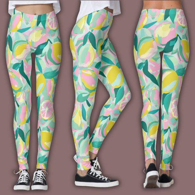 Fruktmönster  |  Levande Citrus Leggings (Skapare uppladdad)