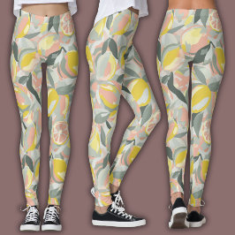 Fruktmönster  |  Levande Citrus Leggings