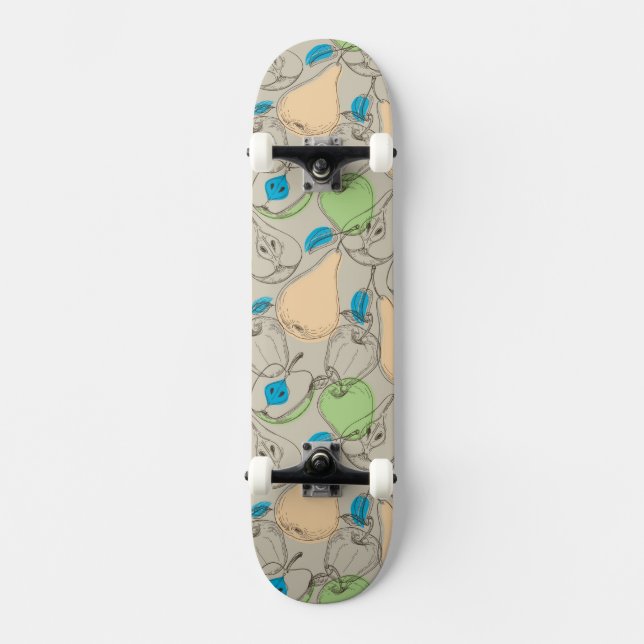 Fruktmönster Mini Skateboard Bräda 18,5 Cm (Framsida)