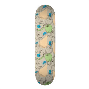 Fruktmönster Mini Skateboard Bräda 18,5 Cm