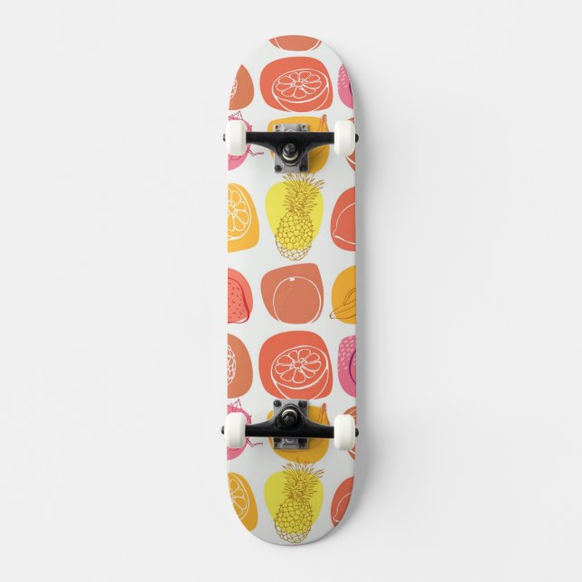 Fruktmönster Mini Skateboard Bräda 18,7 Cm (Framsida)