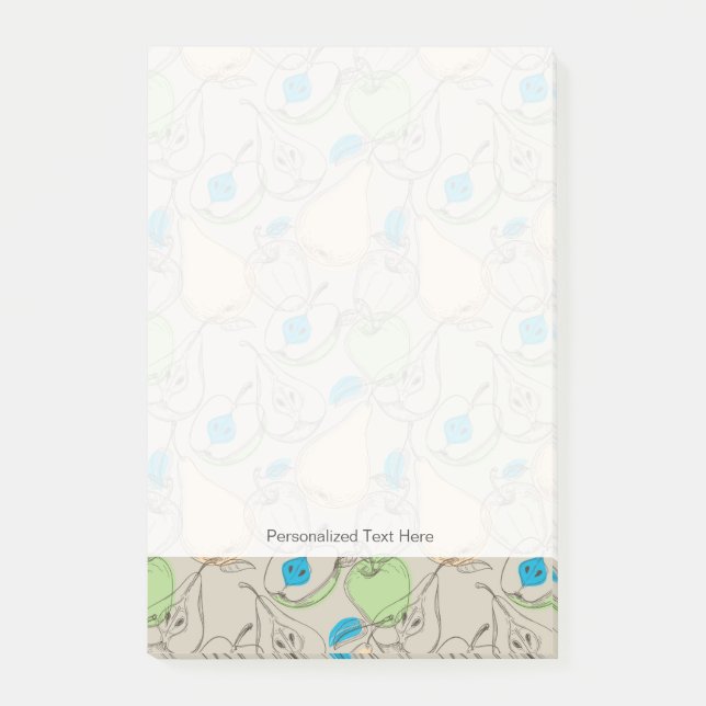 Fruktmönster Post-it Block (Framsida)